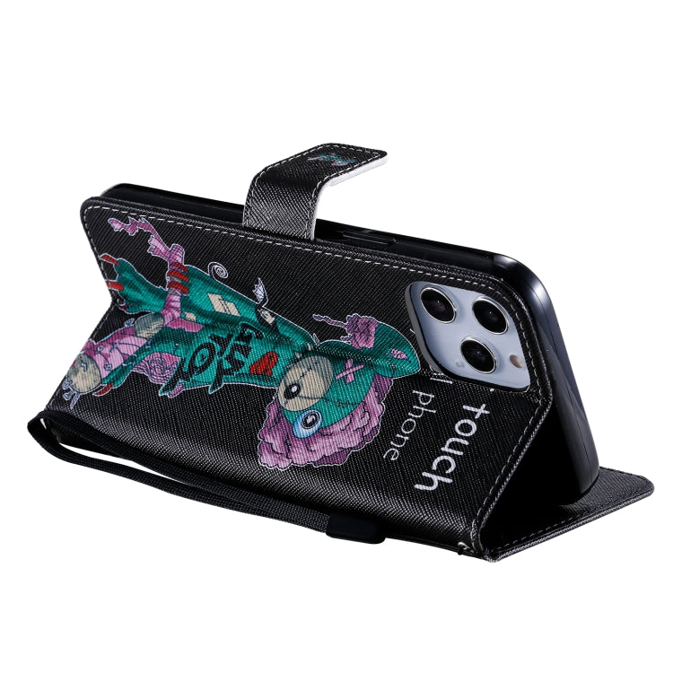 For iPhone 12 Pro Max Painting Horizontal Flip Leather Case with Holder & Card Slot & Lanyard