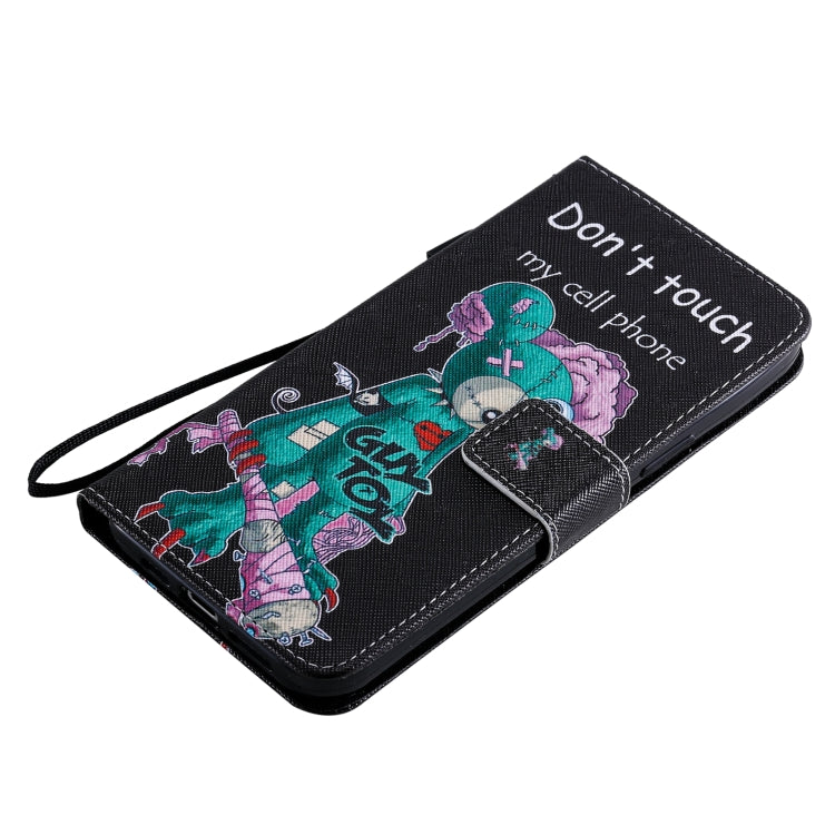 For iPhone 12 Pro Max Painting Horizontal Flip Leather Case with Holder & Card Slot & Lanyard