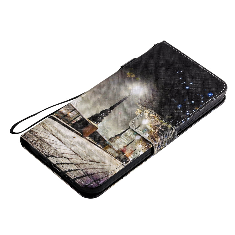 For iPhone 12 Pro Max Painting Horizontal Flip Leather Case with Holder & Card Slot & Lanyard