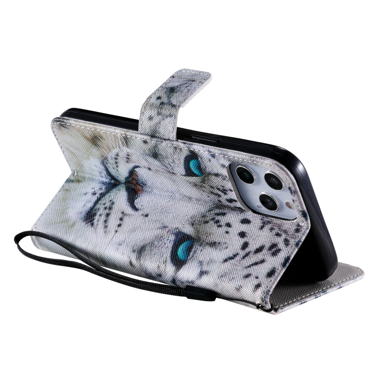 For iPhone 12 Pro Max Painting Horizontal Flip Leather Case with Holder & Card Slot & Lanyard