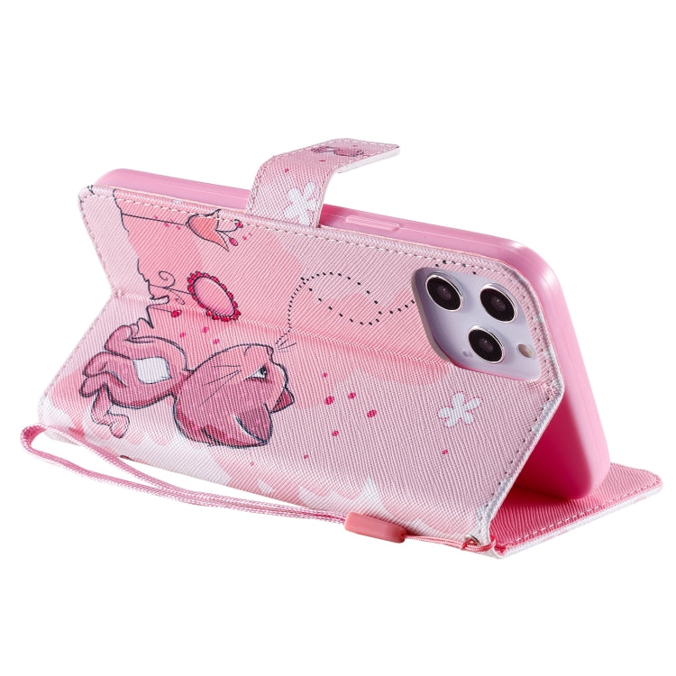 For iPhone 12 Pro Max Painting Horizontal Flip Leather Case with Holder & Card Slot & Lanyard