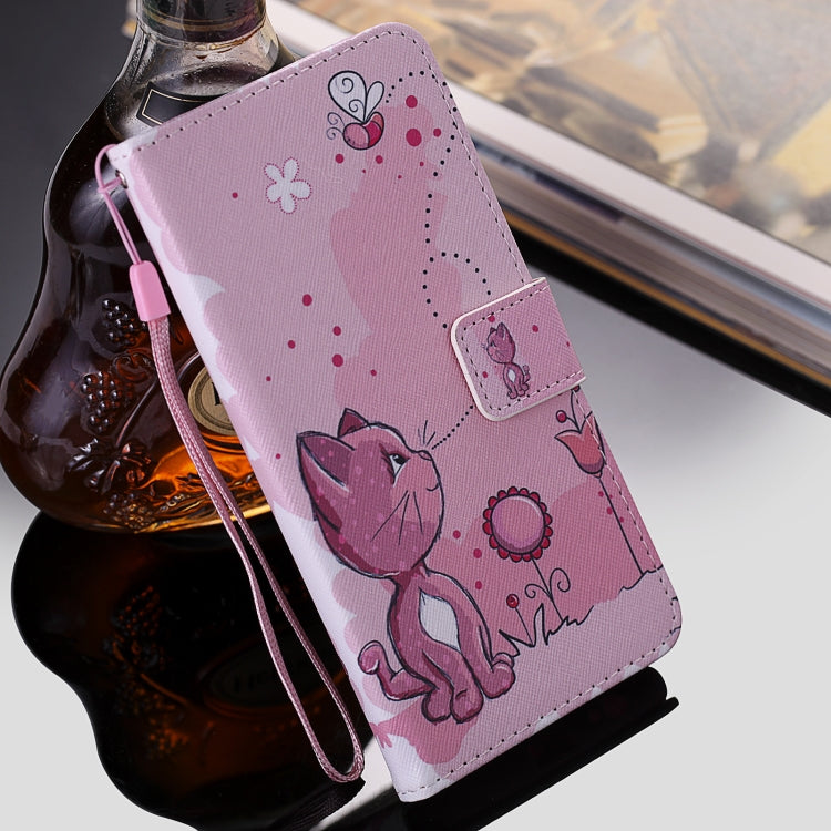 For iPhone 12 Pro Max Painting Horizontal Flip Leather Case with Holder & Card Slot & Lanyard
