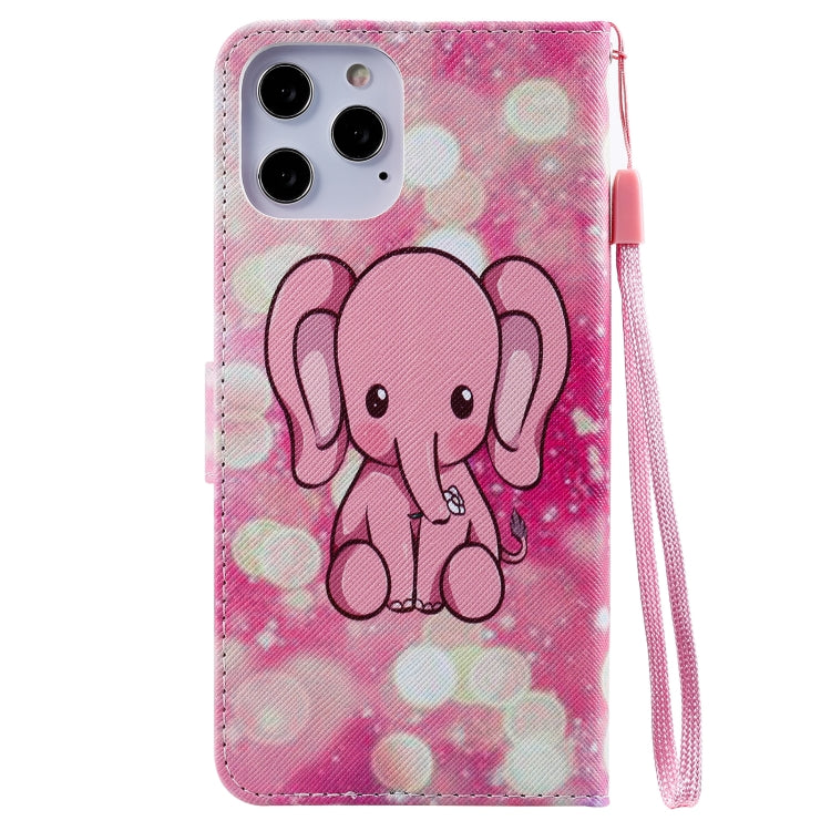 For iPhone 12 Pro Max Painting Horizontal Flip Leather Case with Holder & Card Slot & Lanyard