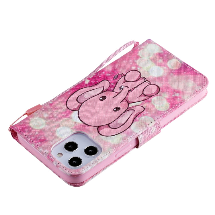 For iPhone 12 Pro Max Painting Horizontal Flip Leather Case with Holder & Card Slot & Lanyard
