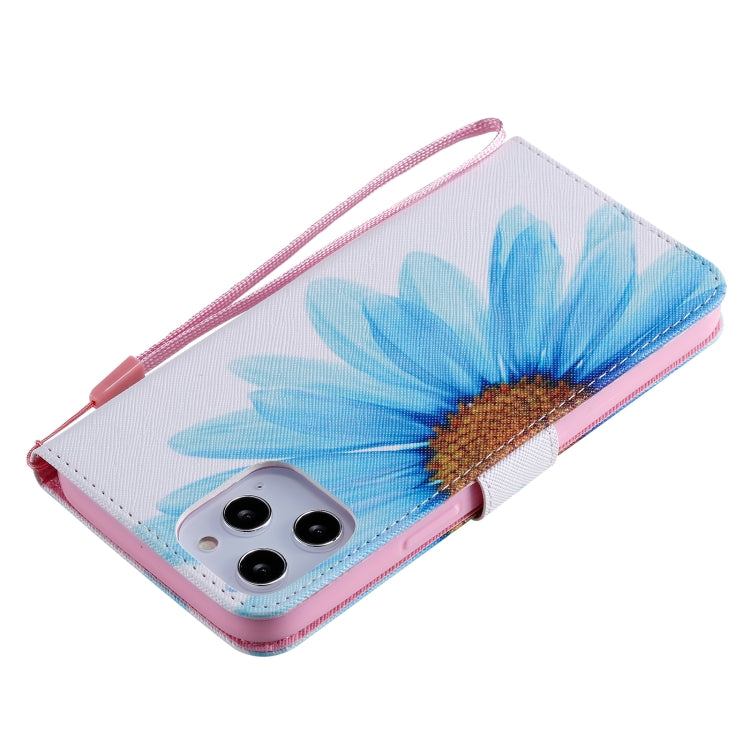 For iPhone 12 Pro Max Painting Horizontal Flip Leather Case with Holder & Card Slot & Lanyard