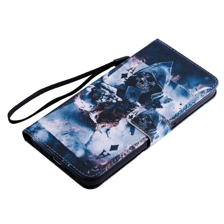 For iPhone 12 Pro Max Painting Horizontal Flip Leather Case with Holder & Card Slot & Lanyard