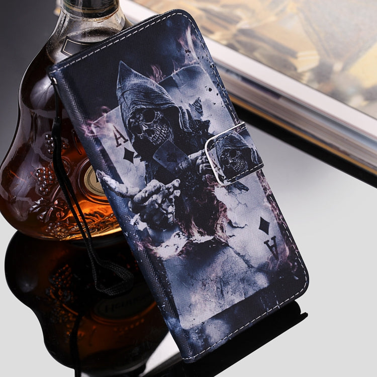 For iPhone 12 Pro Max Painting Horizontal Flip Leather Case with Holder & Card Slot & Lanyard