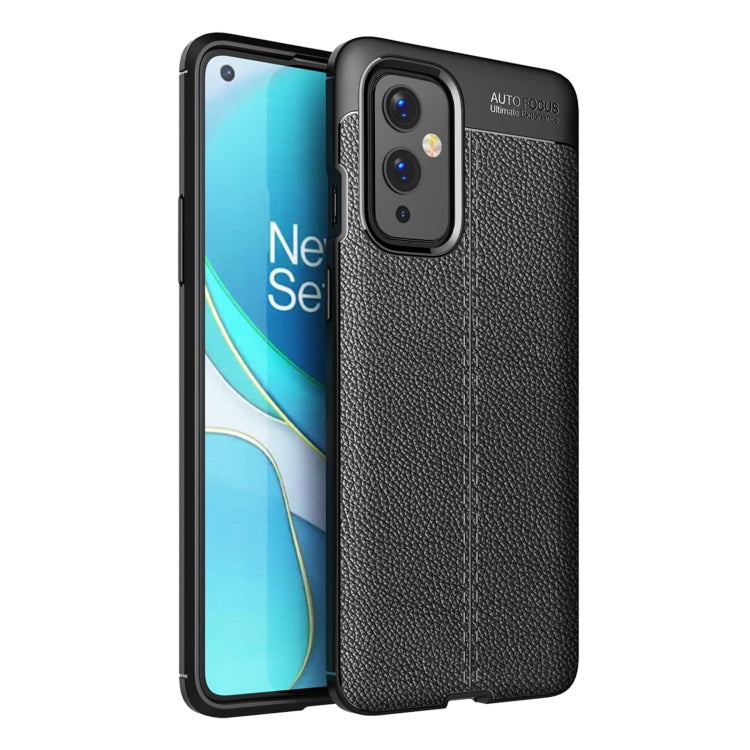 For OnePlus 9 Litchi Texture TPU Shockproof Case