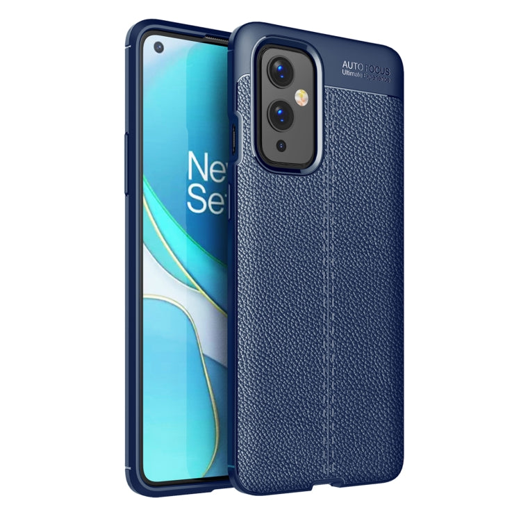 For OnePlus 9 Litchi Texture TPU Shockproof Case