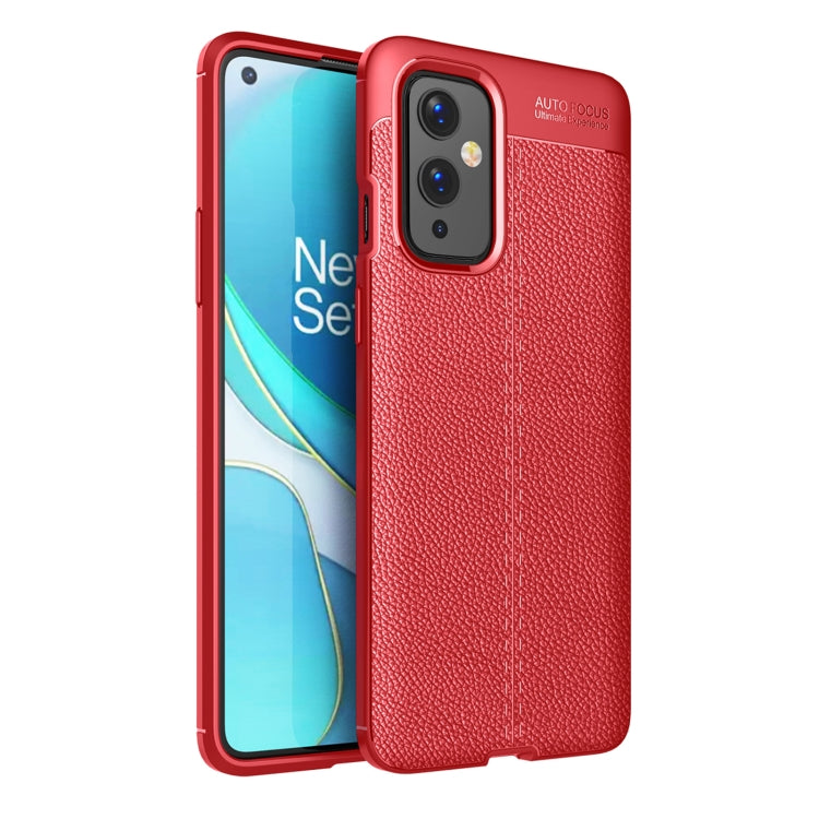 For OnePlus 9 Litchi Texture TPU Shockproof Case