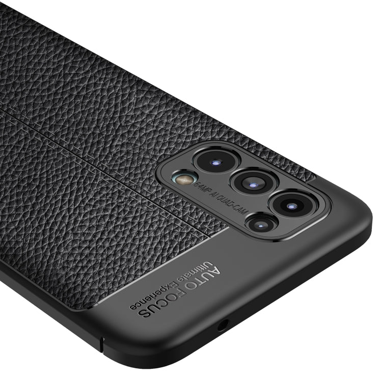 For OPPO Reno5 5G Litchi Texture TPU Shockproof Case