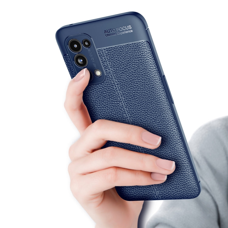 For OPPO Reno5 Pro 5G Litchi Texture TPU Shockproof Case