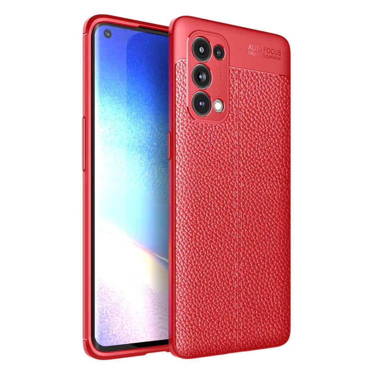 For OPPO Reno5 Pro 5G Litchi Texture TPU Shockproof Case