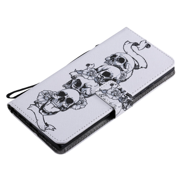 For Samsung Galaxy Note 20 Ultra Painting Horizontal Flip Leather Case with Holder & Card Slot & Lanyard