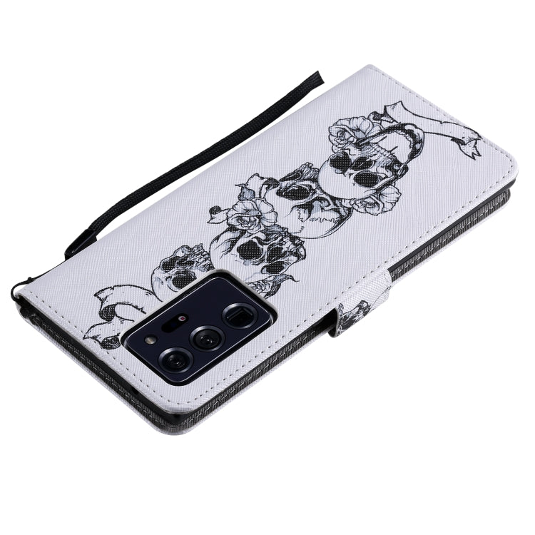 For Samsung Galaxy Note 20 Ultra Painting Horizontal Flip Leather Case with Holder & Card Slot & Lanyard