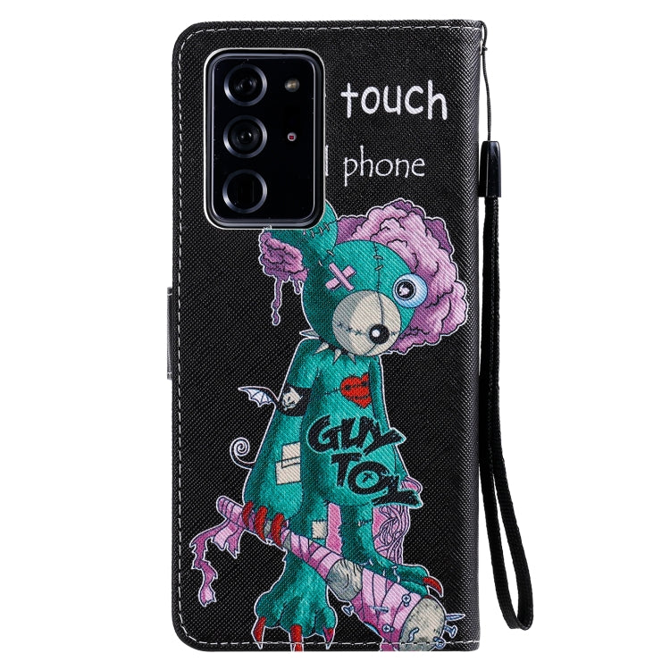 For Samsung Galaxy Note 20 Ultra Painting Horizontal Flip Leather Case with Holder & Card Slot & Lanyard