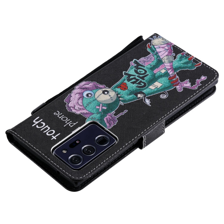 For Samsung Galaxy Note 20 Ultra Painting Horizontal Flip Leather Case with Holder & Card Slot & Lanyard
