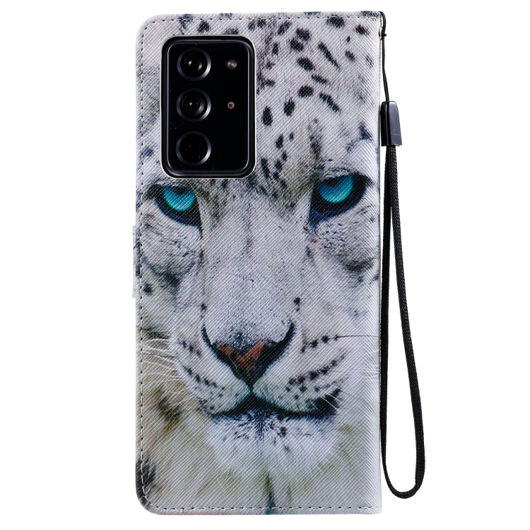 For Samsung Galaxy Note 20 Ultra Painting Horizontal Flip Leather Case with Holder & Card Slot & Lanyard