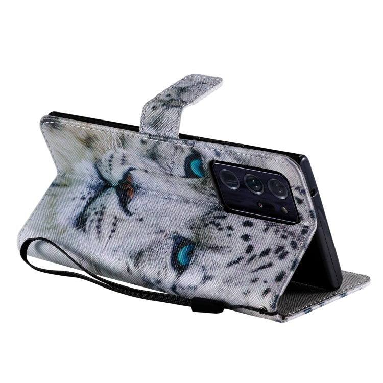 For Samsung Galaxy Note 20 Ultra Painting Horizontal Flip Leather Case with Holder & Card Slot & Lanyard