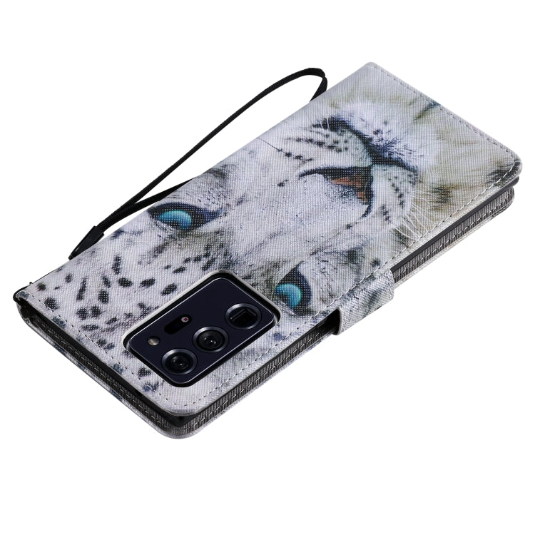 For Samsung Galaxy Note 20 Ultra Painting Horizontal Flip Leather Case with Holder & Card Slot & Lanyard