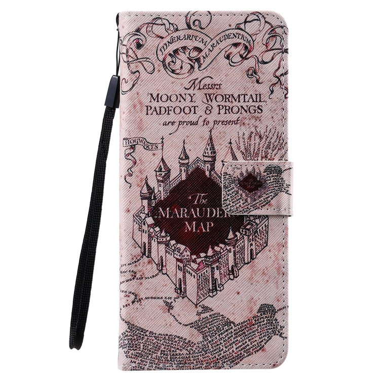 For Samsung Galaxy Note 20 Ultra Painting Horizontal Flip Leather Case with Holder & Card Slot & Lanyard