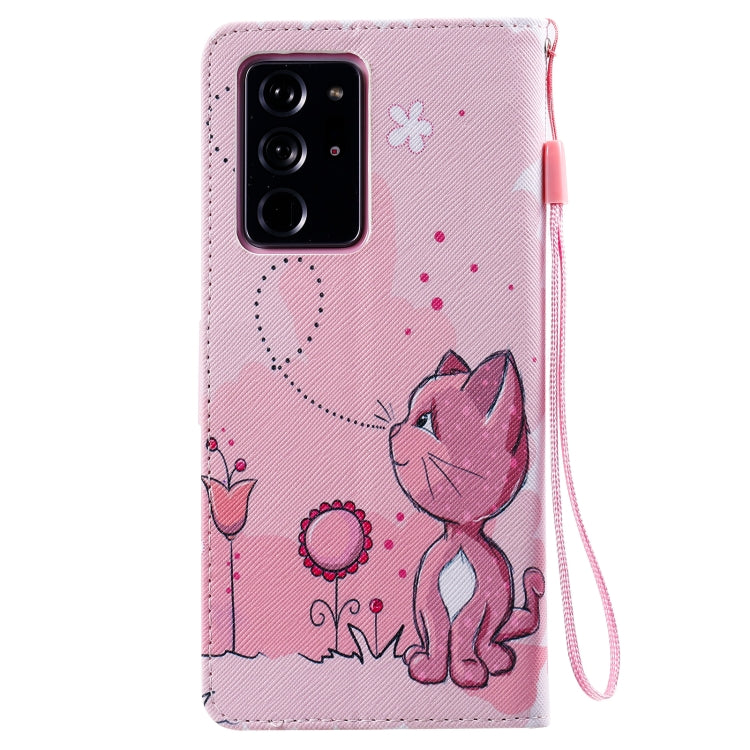 For Samsung Galaxy Note 20 Ultra Painting Horizontal Flip Leather Case with Holder & Card Slot & Lanyard