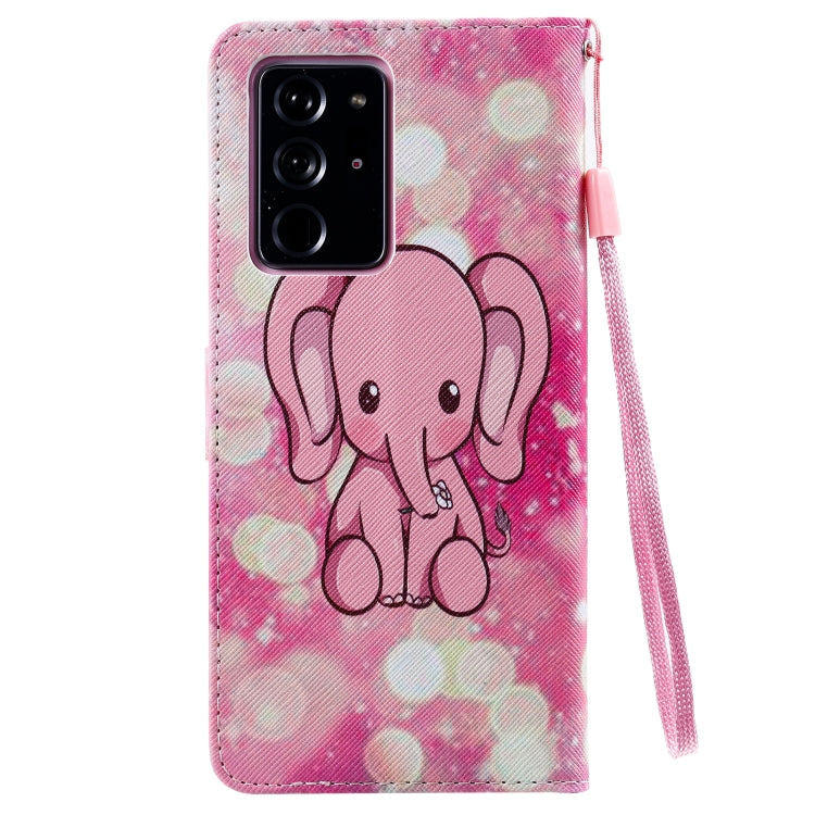 For Samsung Galaxy Note 20 Ultra Painting Horizontal Flip Leather Case with Holder & Card Slot & Lanyard
