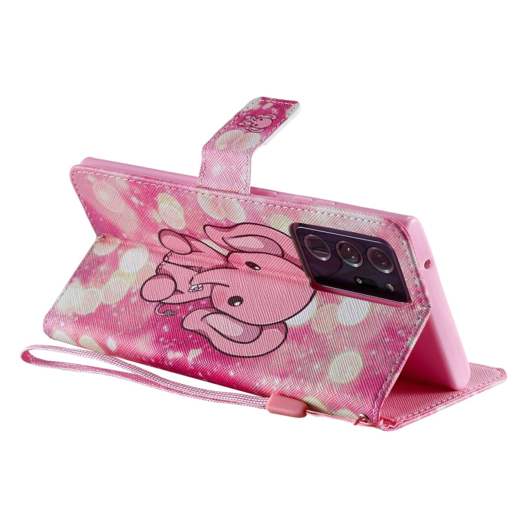For Samsung Galaxy Note 20 Ultra Painting Horizontal Flip Leather Case with Holder & Card Slot & Lanyard