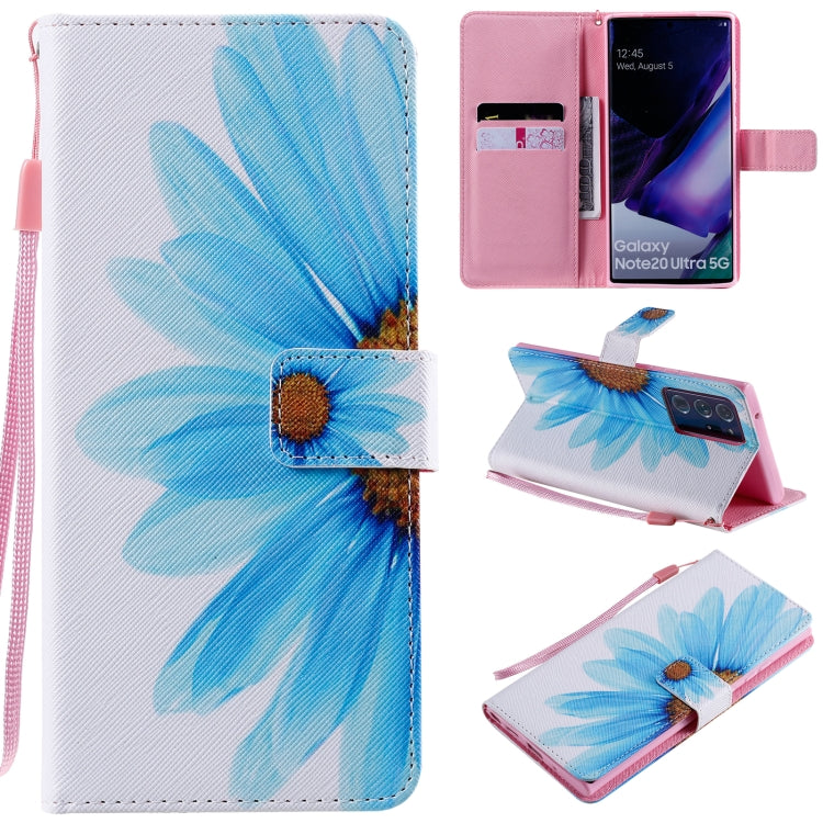 For Samsung Galaxy Note 20 Ultra Painting Horizontal Flip Leather Case with Holder & Card Slot & Lanyard