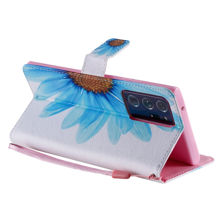 For Samsung Galaxy Note 20 Ultra Painting Horizontal Flip Leather Case with Holder & Card Slot & Lanyard