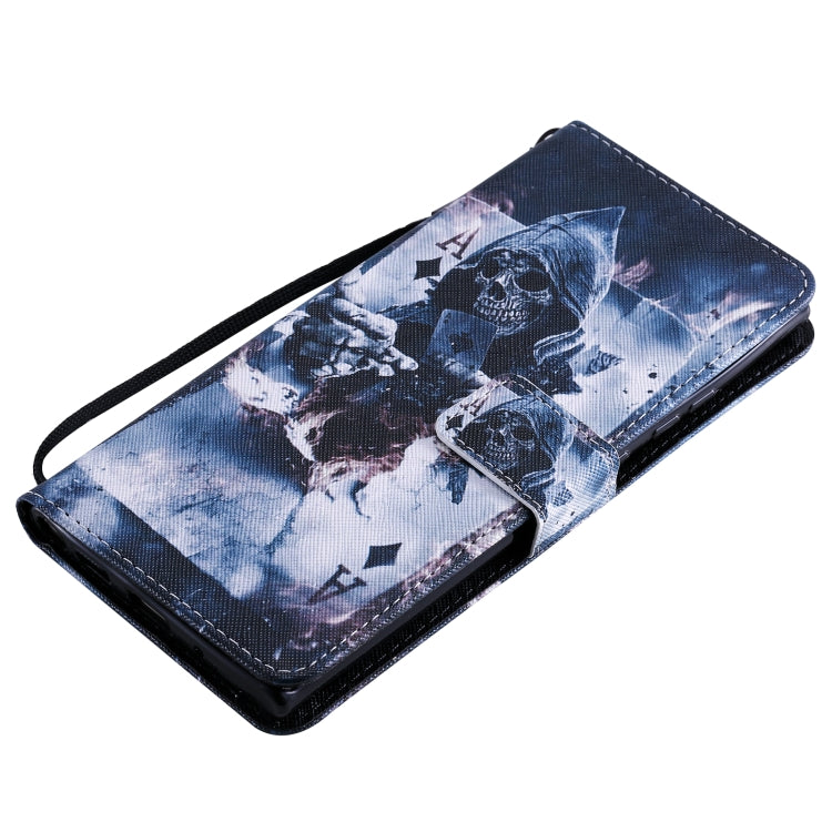 For Samsung Galaxy Note 20 Ultra Painting Horizontal Flip Leather Case with Holder & Card Slot & Lanyard