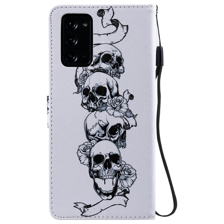 For Samsung Galaxy Note 20 Painting Horizontal Flip Leather Case with Holder & Card Slot & Lanyard