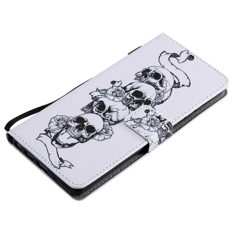 For Samsung Galaxy Note 20 Painting Horizontal Flip Leather Case with Holder & Card Slot & Lanyard