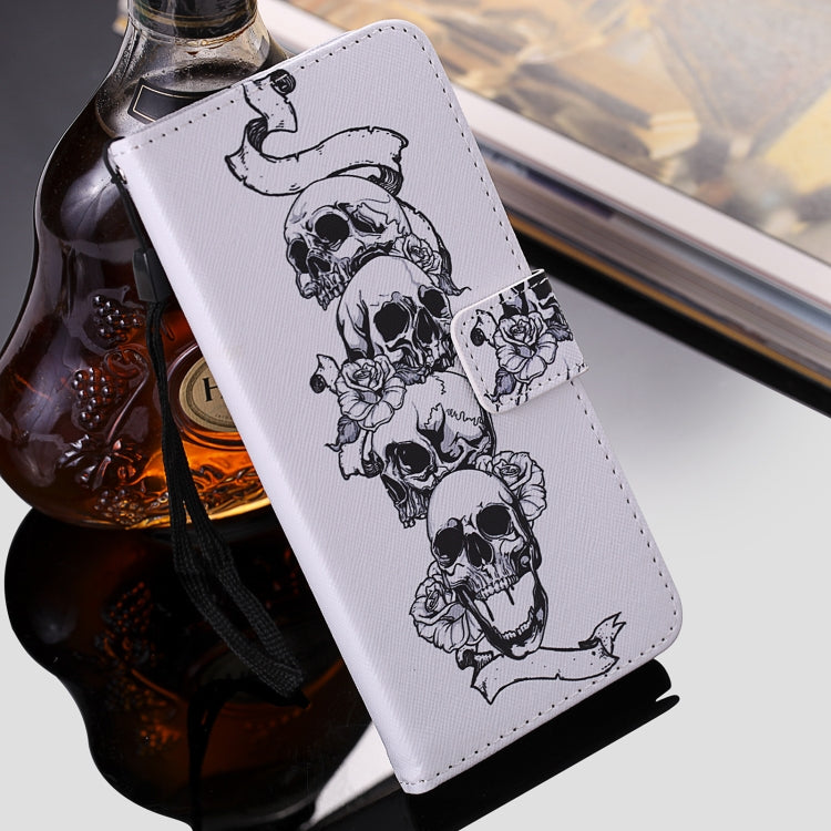 For Samsung Galaxy Note 20 Painting Horizontal Flip Leather Case with Holder & Card Slot & Lanyard