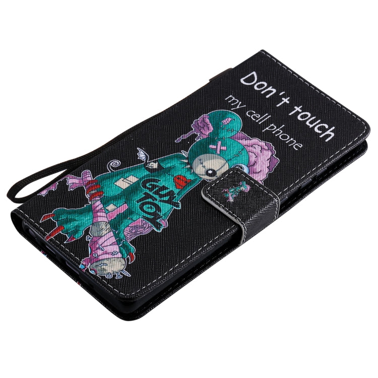 For Samsung Galaxy Note 20 Painting Horizontal Flip Leather Case with Holder & Card Slot & Lanyard