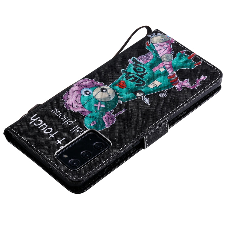 For Samsung Galaxy Note 20 Painting Horizontal Flip Leather Case with Holder & Card Slot & Lanyard