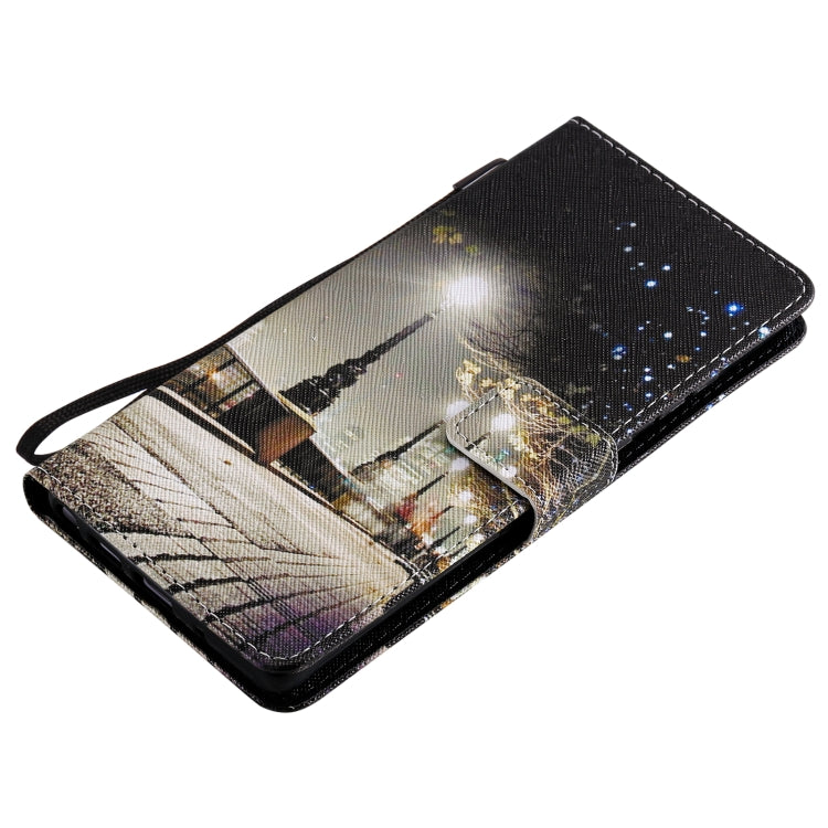 For Samsung Galaxy Note 20 Painting Horizontal Flip Leather Case with Holder & Card Slot & Lanyard