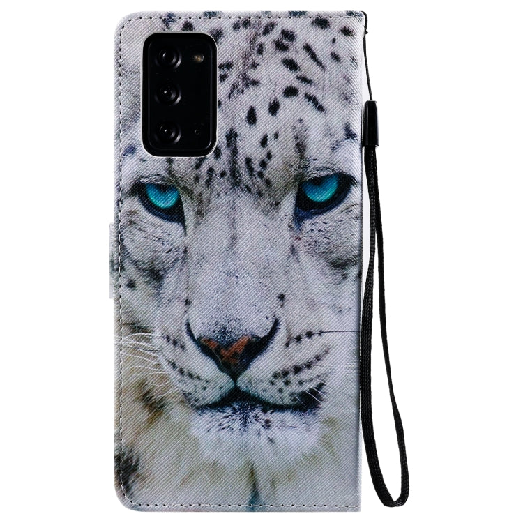 For Samsung Galaxy Note 20 Painting Horizontal Flip Leather Case with Holder & Card Slot & Lanyard
