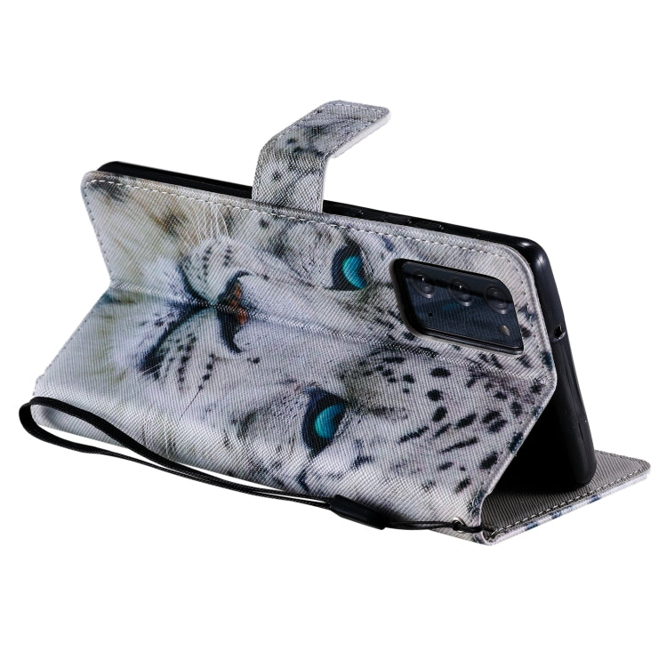 For Samsung Galaxy Note 20 Painting Horizontal Flip Leather Case with Holder & Card Slot & Lanyard