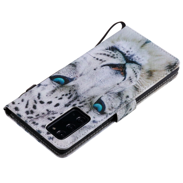 For Samsung Galaxy Note 20 Painting Horizontal Flip Leather Case with Holder & Card Slot & Lanyard