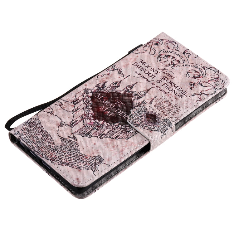 For Samsung Galaxy Note 20 Painting Horizontal Flip Leather Case with Holder & Card Slot & Lanyard