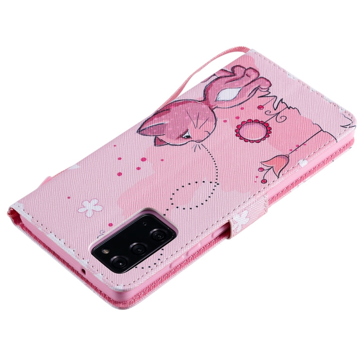 For Samsung Galaxy Note 20 Painting Horizontal Flip Leather Case with Holder & Card Slot & Lanyard