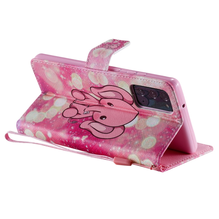For Samsung Galaxy Note 20 Painting Horizontal Flip Leather Case with Holder & Card Slot & Lanyard