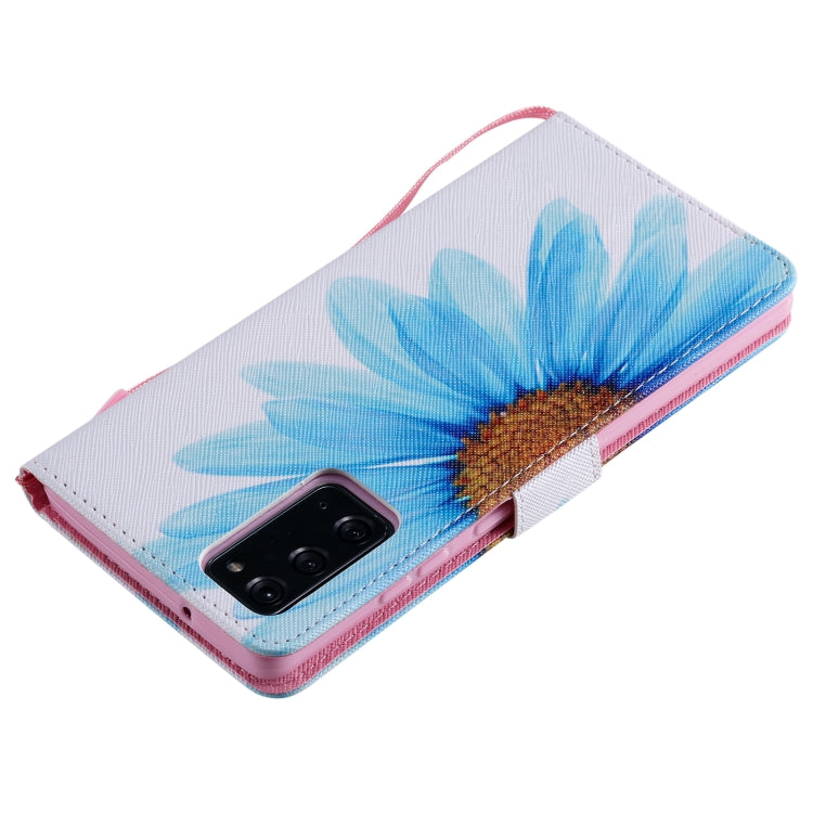 For Samsung Galaxy Note 20 Painting Horizontal Flip Leather Case with Holder & Card Slot & Lanyard