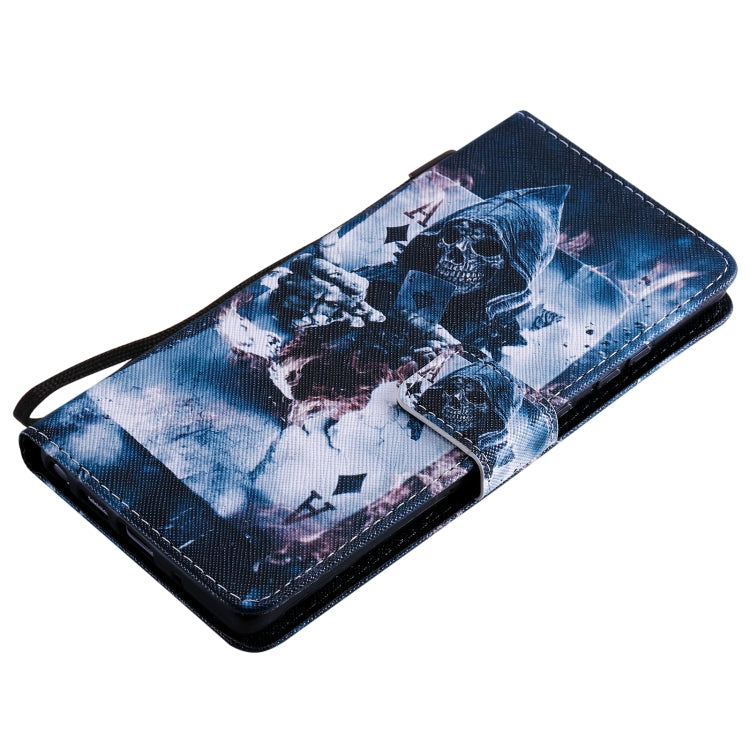 For Samsung Galaxy Note 20 Painting Horizontal Flip Leather Case with Holder & Card Slot & Lanyard