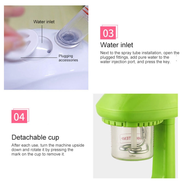 Household Face Steaming Device Beauty Humidifier Nano Face Steamer Automatic Alcohol Sprayer, Specification:EU Plug