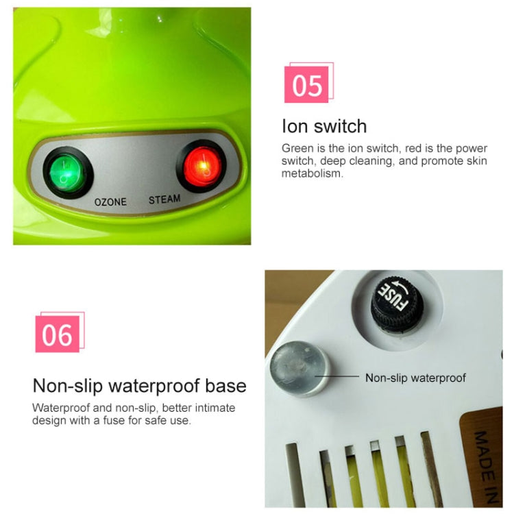 Household Face Steaming Device Beauty Humidifier Nano Face Steamer Automatic Alcohol Sprayer, Specification:UK Plug