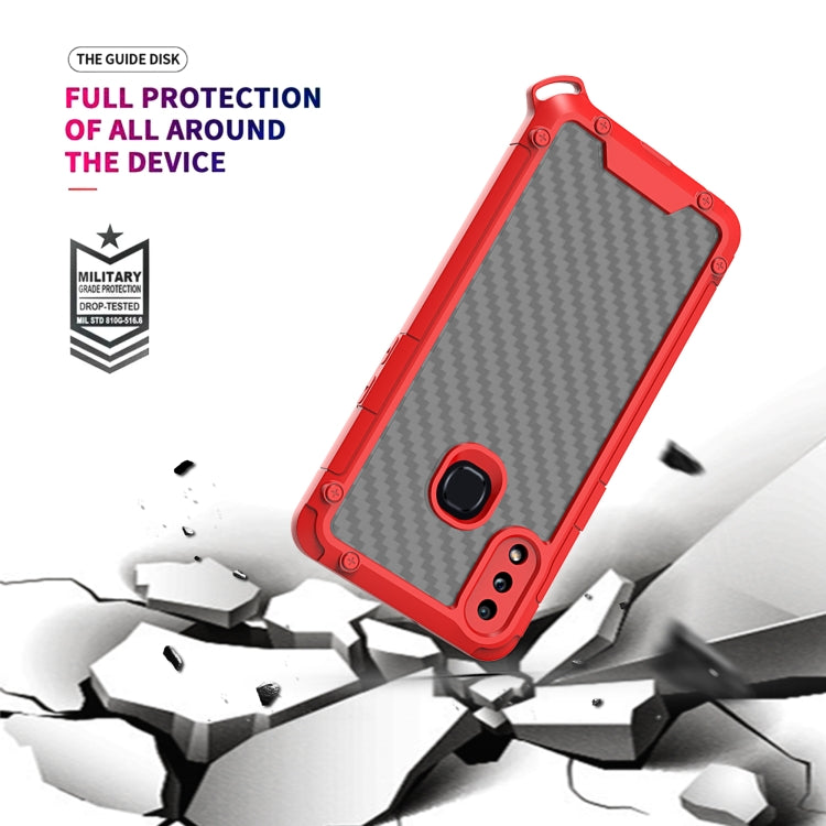 For Samsung Galaxy A10s Gold-Shield Series Shockproof PC + TPU Case