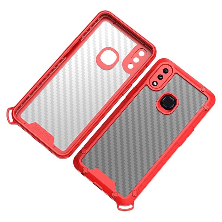 For Samsung Galaxy A10s Gold-Shield Series Shockproof PC + TPU Case
