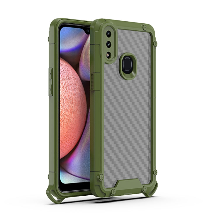For Samsung Galaxy A10s Gold-Shield Series Shockproof PC + TPU Case
